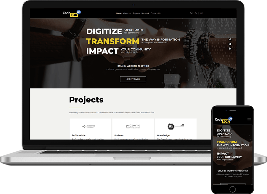 CodeforUA homepage