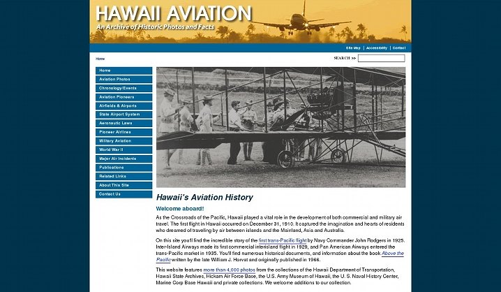 Hawaii Aviation, Archive of Hawaii's Historic Photos and Facts
