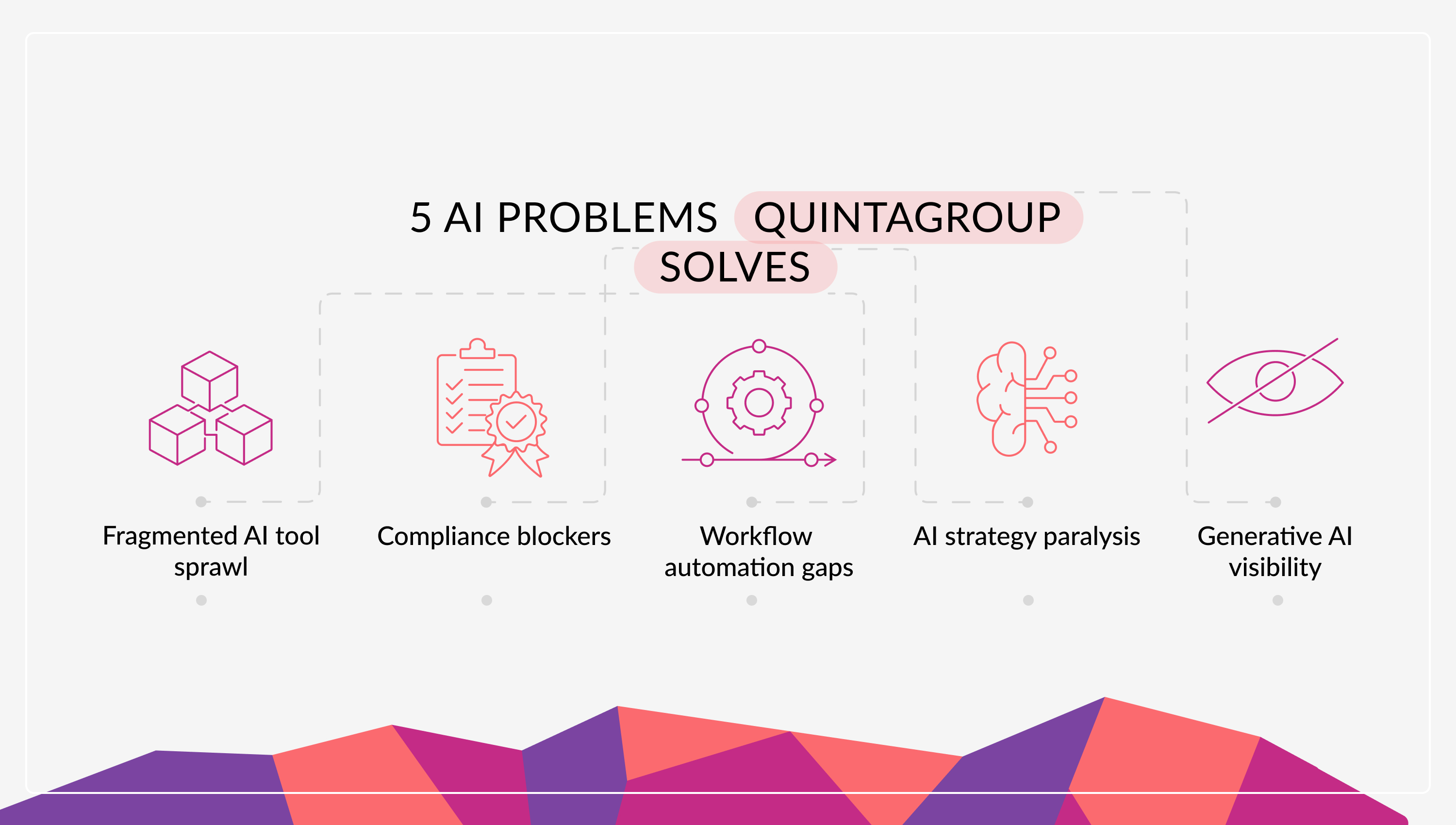 5 AI PROBLEMS QUINTAGROUP SOLVES