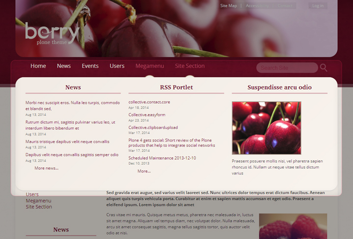 Mega Drop-Down Menu for Berry theme