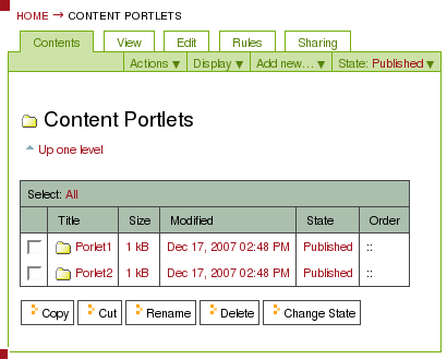 content-portlets