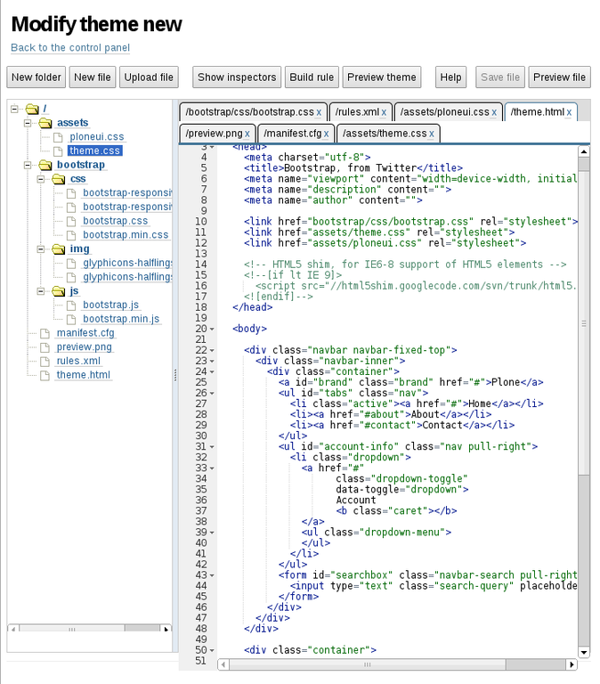 Diazo theme editor.png