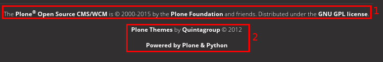 Domino Plone theme Footer customization