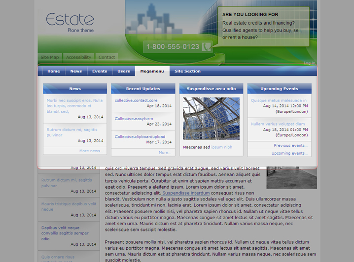 quintagroup.megamenu for Estate theme