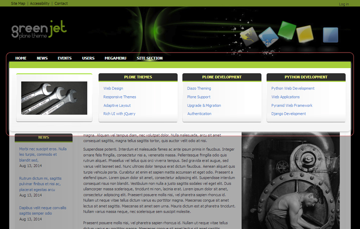 quintagroup.megamenu for GreenJet theme