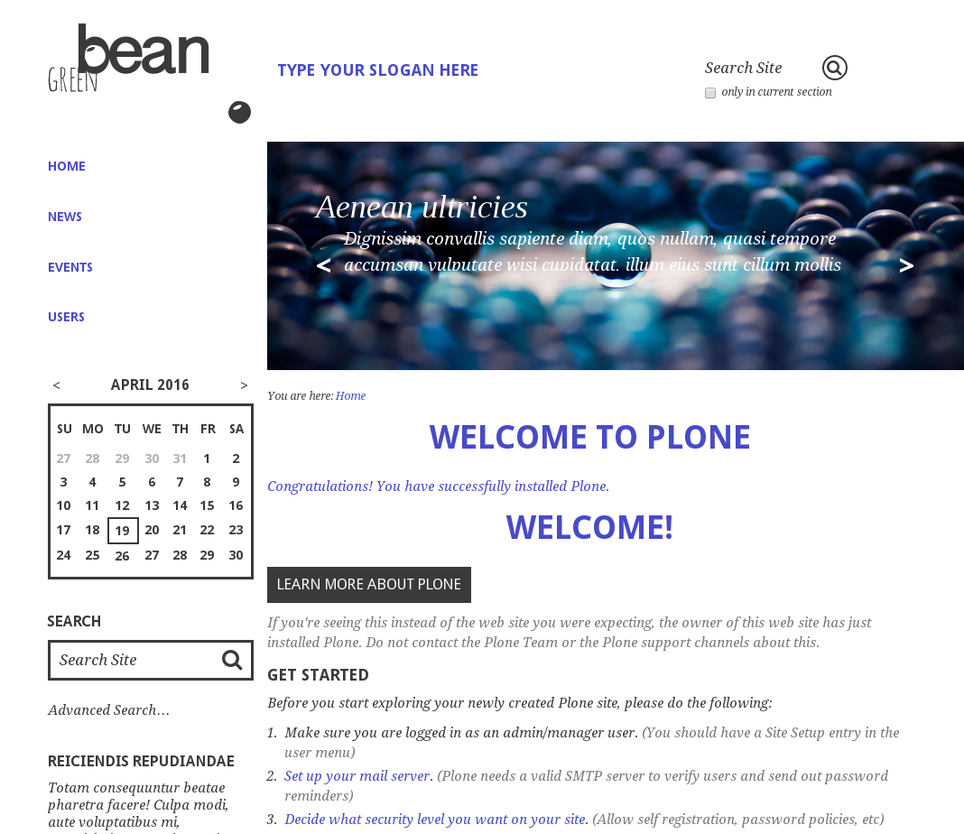 Green Bean Plone theme