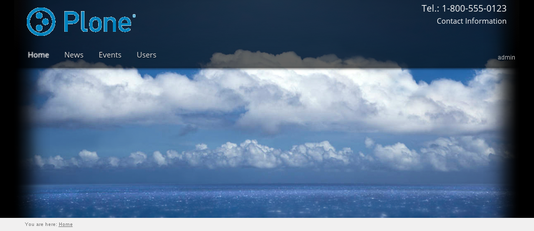 Pacific Plone theme header top image