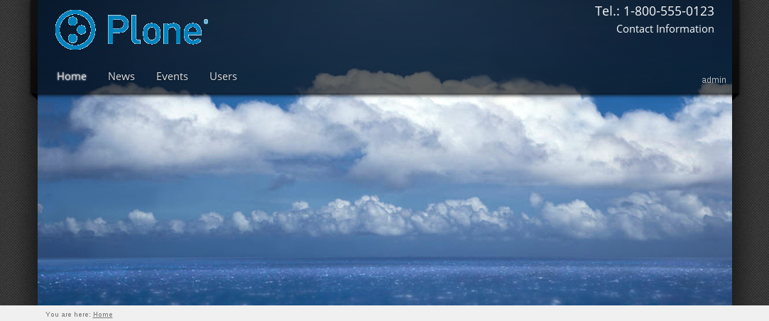 Pacific Plone theme alternative header