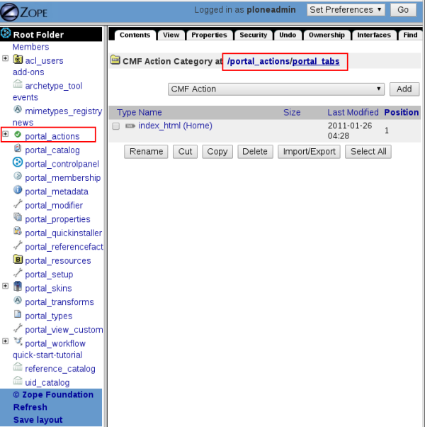 Plone portal tabs.png