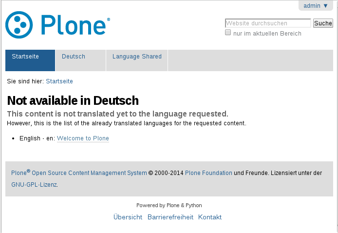 plone.app.multilingual available translations