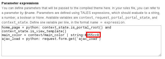customize Publisher's theme’s main color