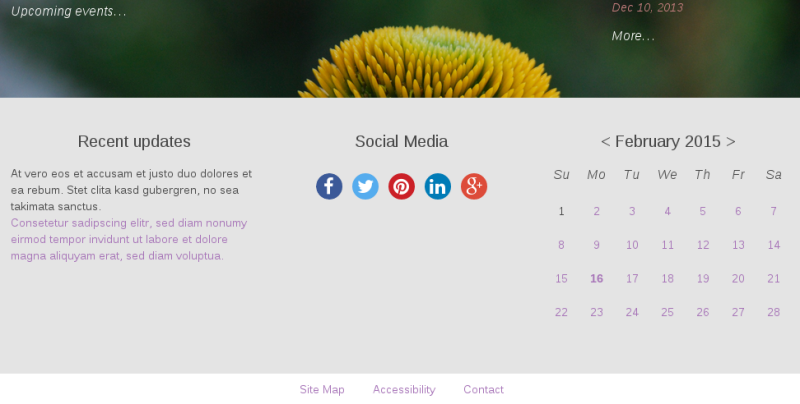 Sliced Plone theme social icons