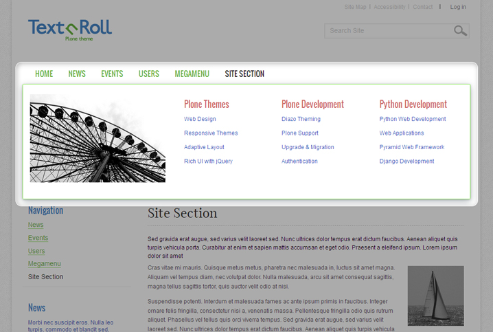 quintagroup.megamenu for Text'n'Roll theme Mega Drop-Down Menu