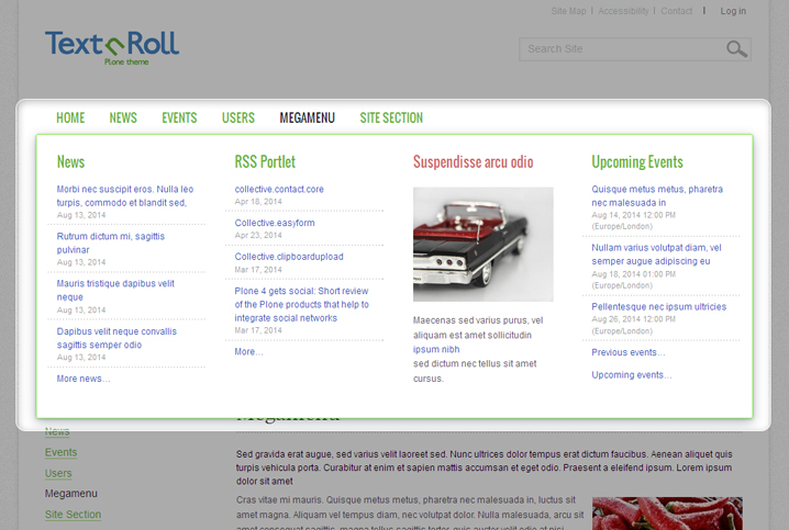 quintagroup.megamenu for Text'n'Roll theme Mega Drop-Down Menu