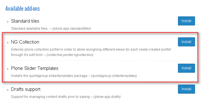 Plone products