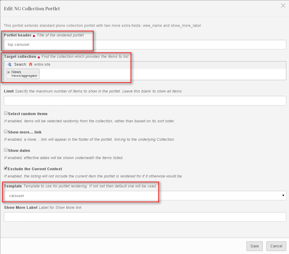 NG collection portlet for Plone 5