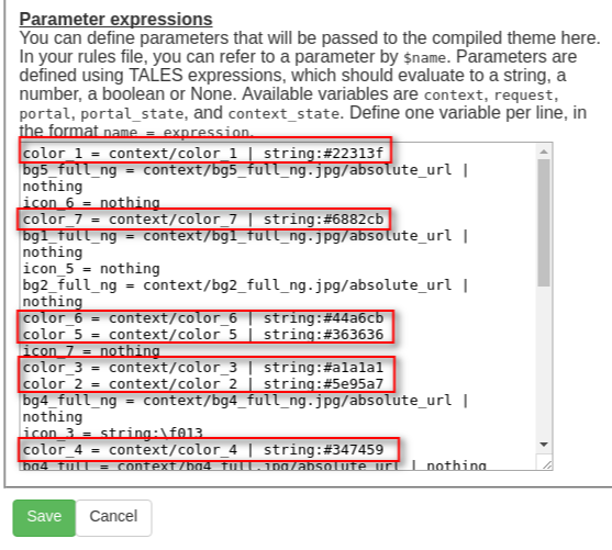 Vivid Plone theme background color settings