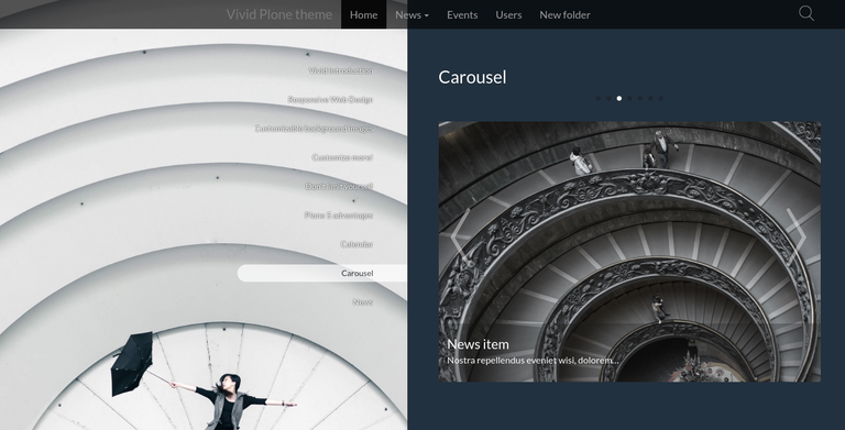Custom corousel for Vivid plone theme.png