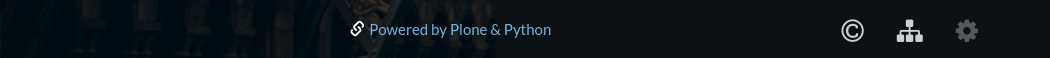 Plone theme colophon